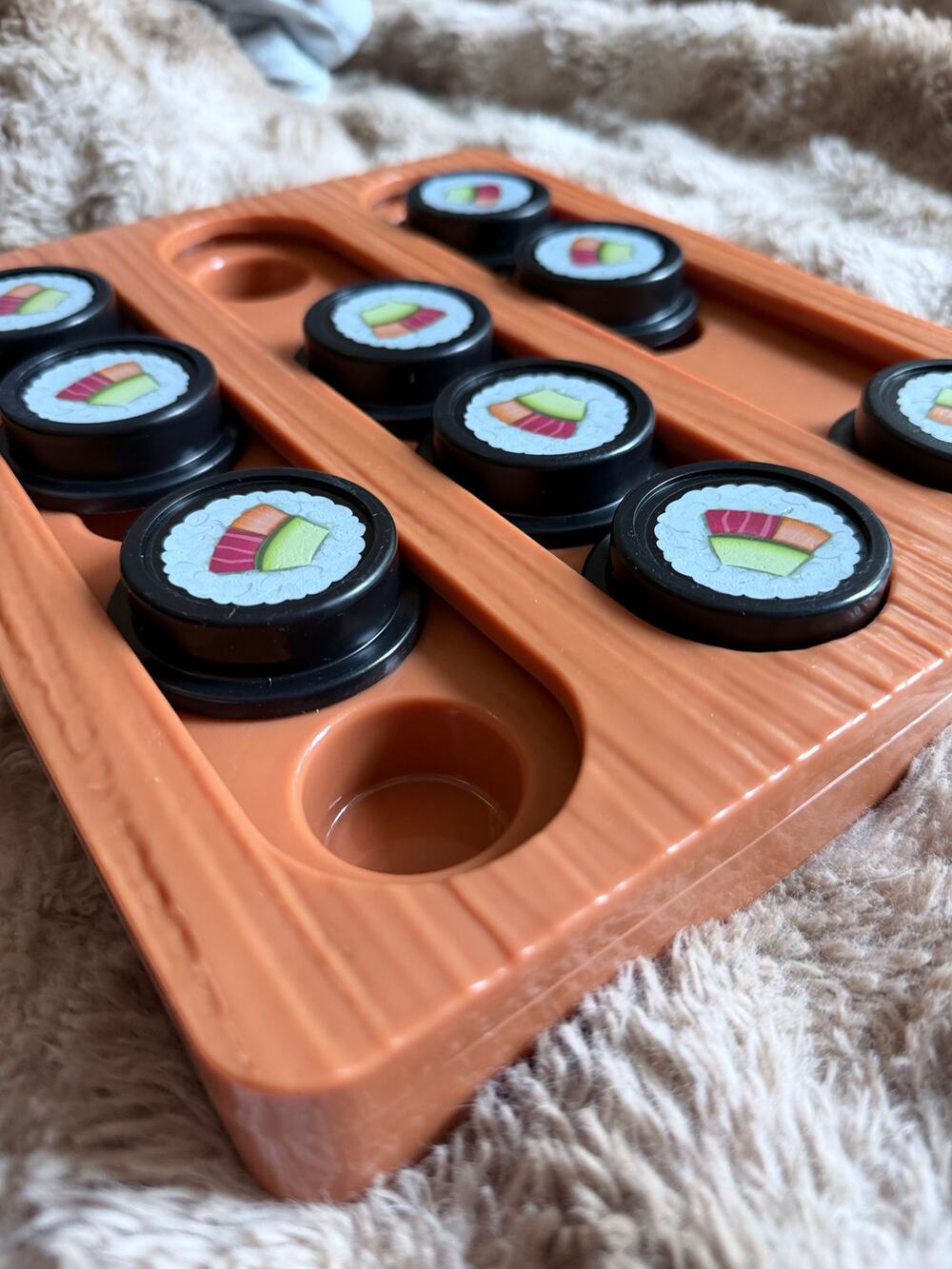 Sushi Dog Puzzle Toy Interactive Treat Hiding Enrichment Feeder